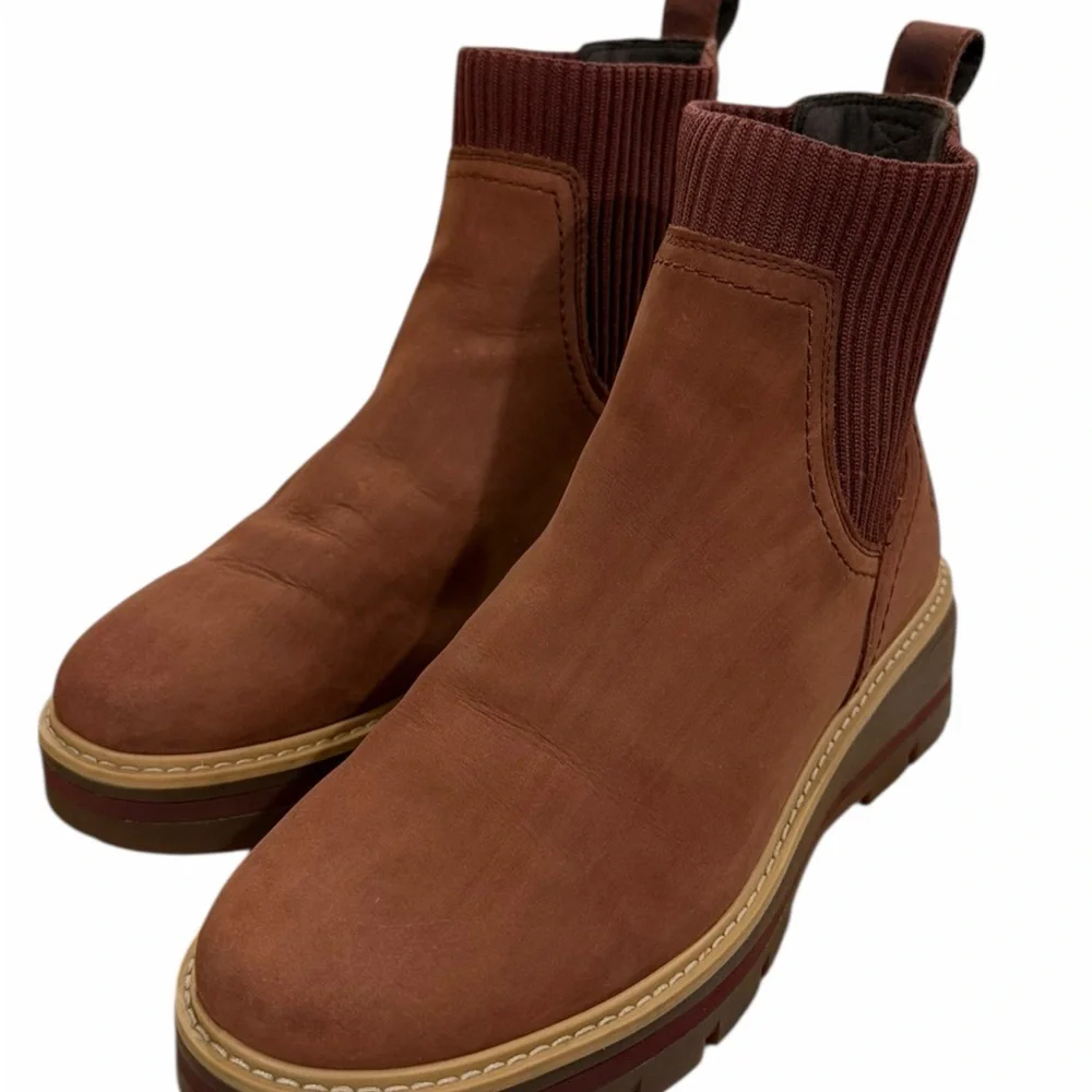 Timberland Cervinia Valley Chelsea Boot - Brown Leather Size 8.5 - Picture 4 of 7